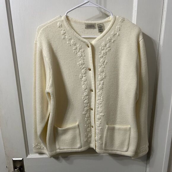 Vintage Women's Cream Sweater - Picture 1 of 4